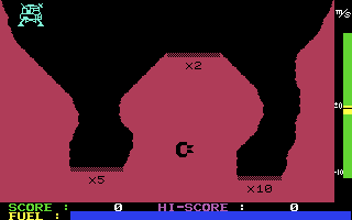 Jupiter Lander — the cave and the landing pads